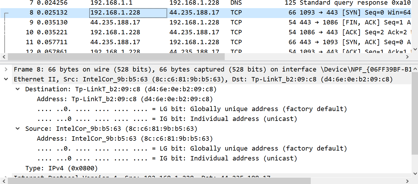 Ethernet Packet