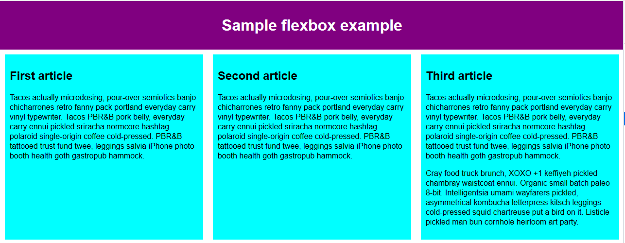CSS Flexbox