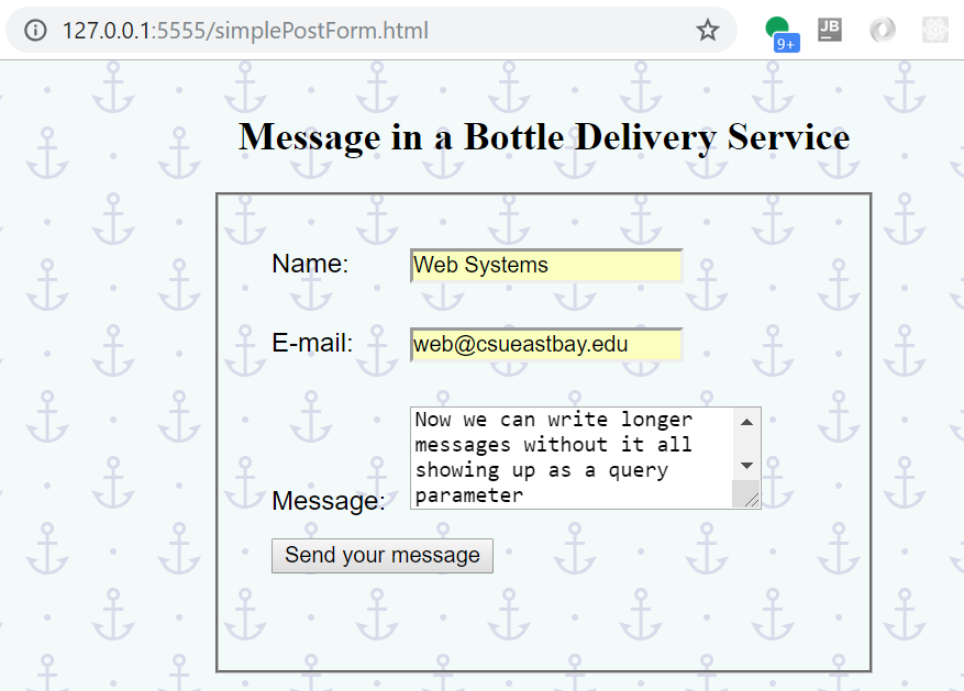 Form handling with express
