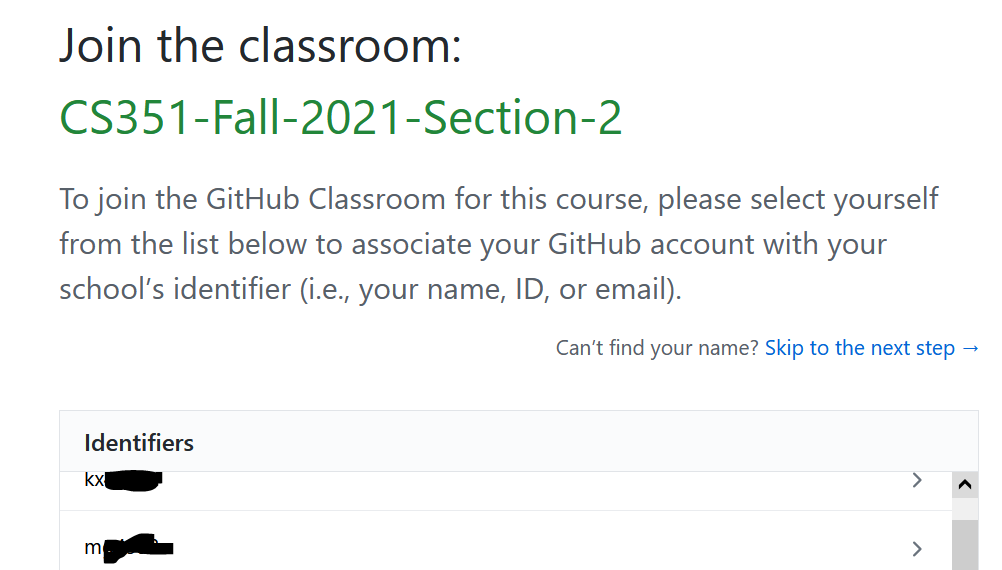 Joining the Classroom