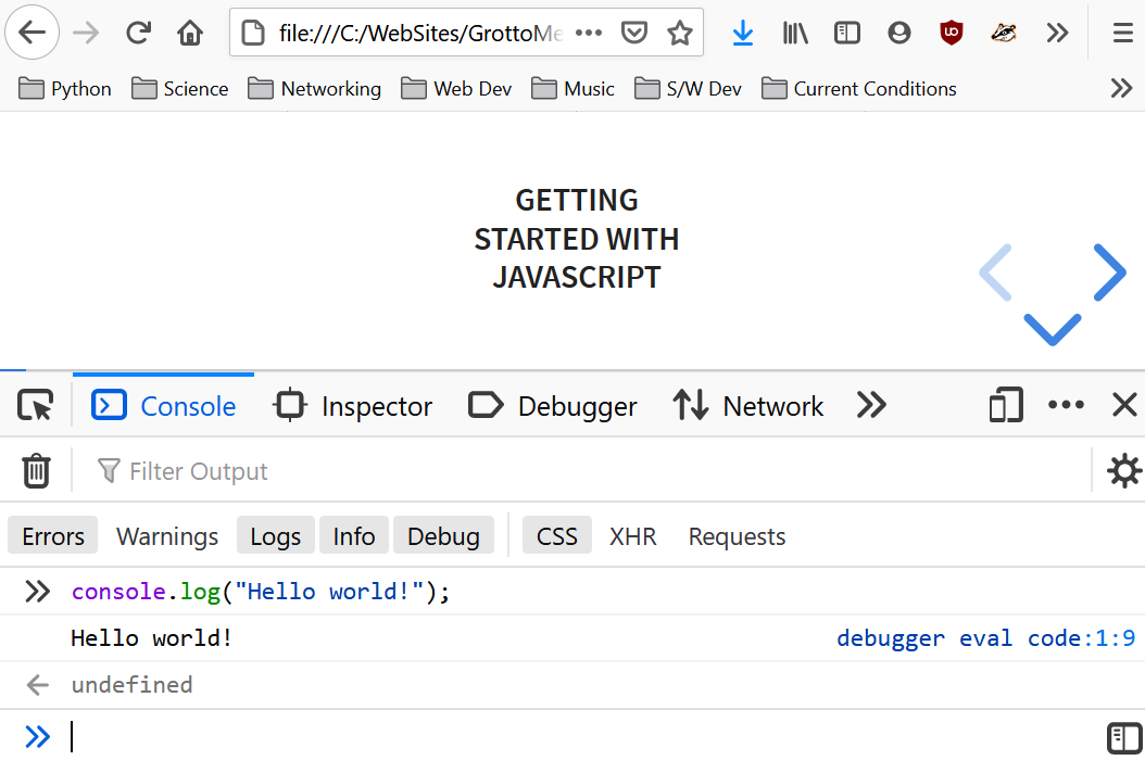 javascript online console javascript online console